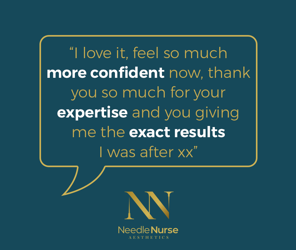 “I love it, feel so much more confident now, thank you so much for your expertise and you giving me the exact results I was after xx”